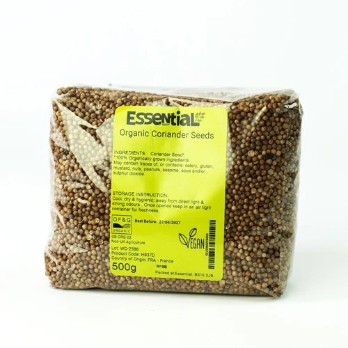 Essential Coriander Seeds Organic 500g