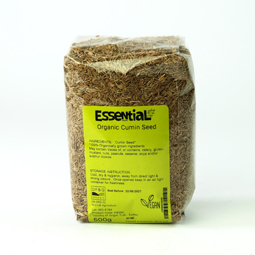 Essential Cumin Seed Organic 500g