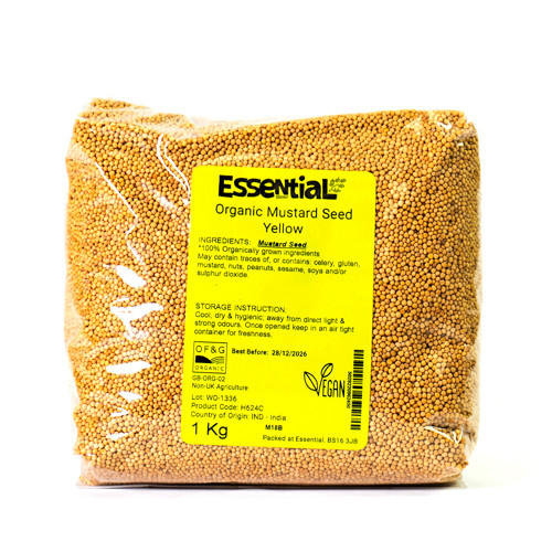 Essential Mustard Seed Yellow Organic 1kg