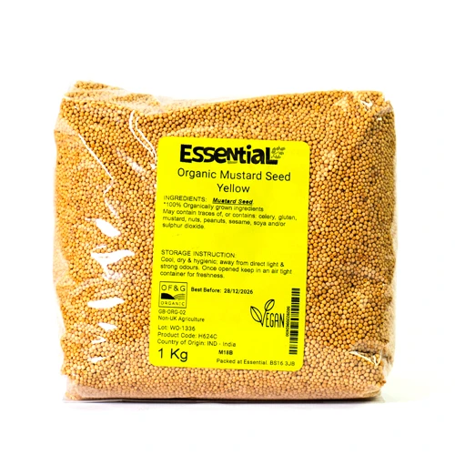 Essential Mustard Seed Yellow Organic 1kg