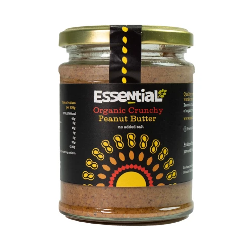 Essential Organic Crunchy Peanut Butter without Salt 250g