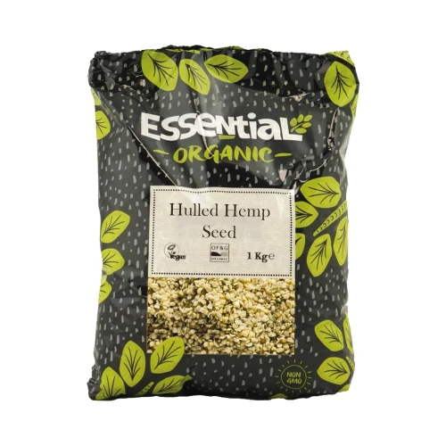 Essential Organic Hulled Hemp Seed 1Kg