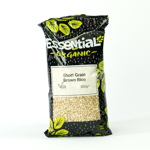 Essential Short Grain Brown Rice Organic 500g