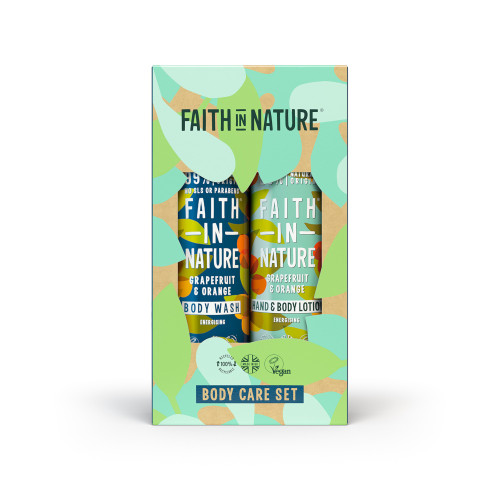 Faith in Nature Gift Pack Hand & Body Grapefruit & Orange 400ml
