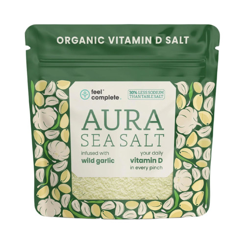Feel Complete Aura Sea Salt infused with Wild Garlic 80g