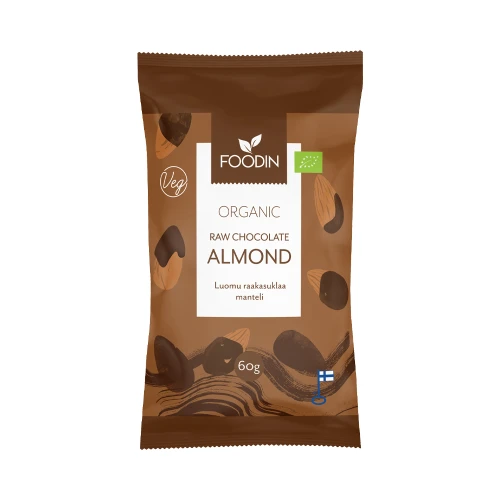 Foodin Raw Chocolate Coated Almonds 60g