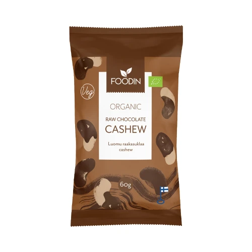 Foodin Raw Chocolate Coated Cashews 60g