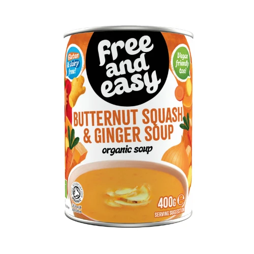 Free and Easy Butternut Squash & Ginger Soup 400g
