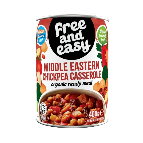 Free and Easy Middle Eastern Chickpea Casserole 400g 