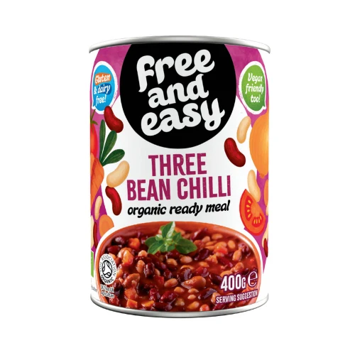 Free and Easy Three Bean Chilli 400g