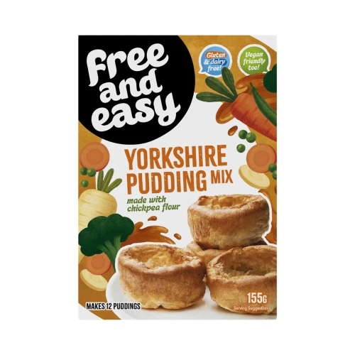 Free & Easy Yorkshire Pudding Mix Gluten & Dairy Free 155g