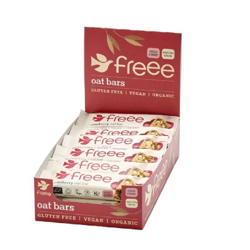 Freee Cranberry Oat Bars - Display Box