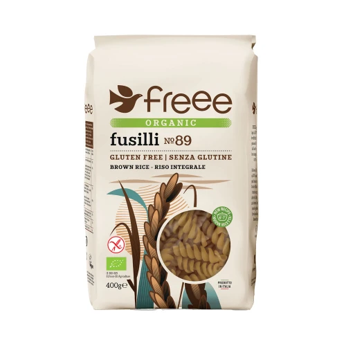 Freee Organic Gluten Free Brown Rice Fusilli Pasta No. 89 400g