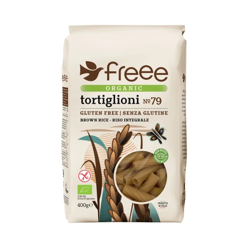 Freee Organic Gluten Free Brown Rice Tortiglioni Pasta No. 79 400g