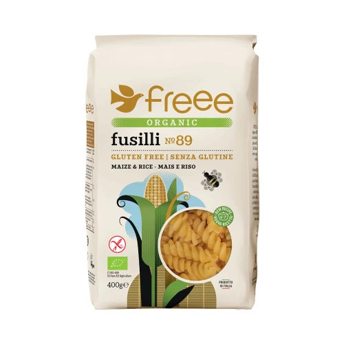 Freee Organic Gluten Free Maize & Rice Fusilli Pasta No. 89 400g