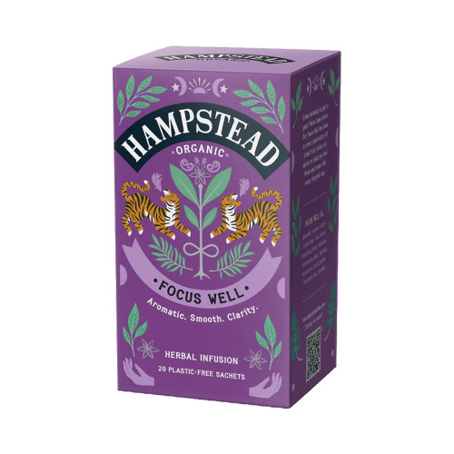 Hampstead Organic Focus Well Herbal Infusion 20 Teabags
