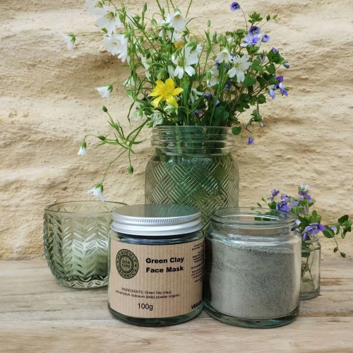 Heavenly Organics Skin Care Green Clay Face Mask 100g