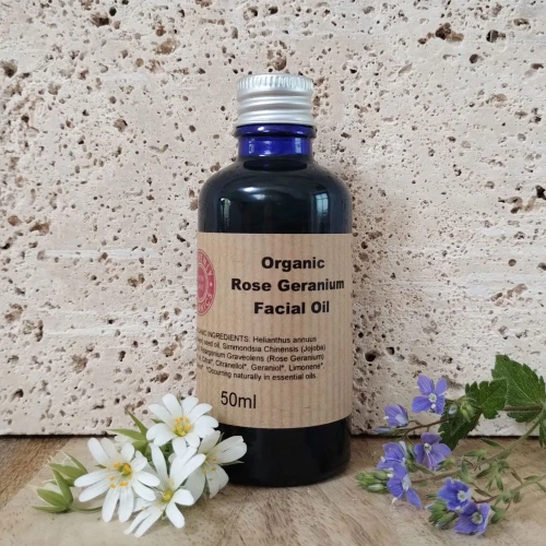 Heavenly Organics Skin Care Rose Geranium Facial Oil 50ml