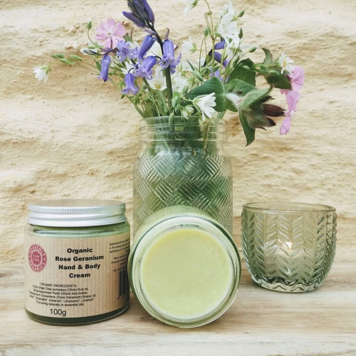 Heavenly Organics Skin Care Rose And Geranium Hand And Body Cream 100g