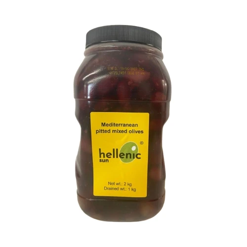 hellenic sun Mediterranean pitted mixed olives 1kg
