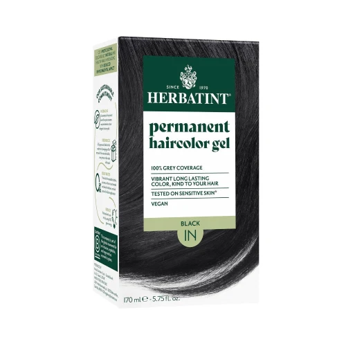 Herbatint Permanent Hair Colour Gel Black 1N
