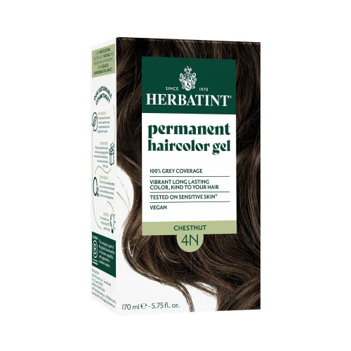 Herbatint Permanent Hair Colour Gel Chestnut 4N