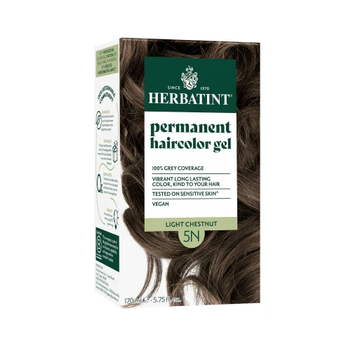 Herbatint Permanent Hair Colour Gel Light Chestnut 5N