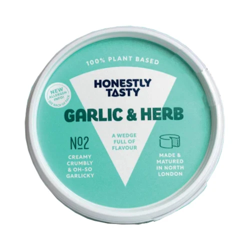 Honestly Tasty Garlic & Herb Vegan Cheese 130g