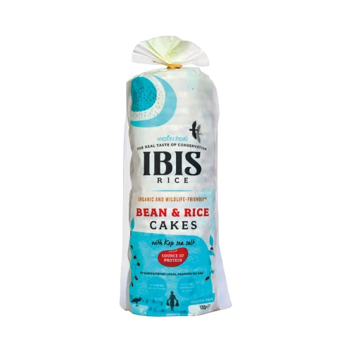 IBIS Organic Bean & Rice Cake with Kelp Sea Salt &acirc; 130g