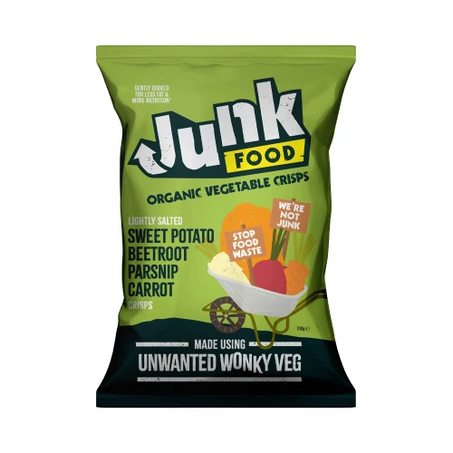 Junk Food Mixed Organic Vegetable Crisps 100g