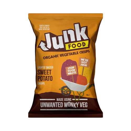 Junk Food Sweet Potato Organic Vegetable Crisps 100g