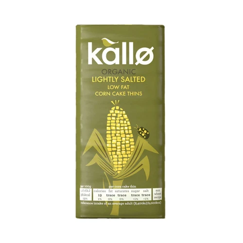 Kallo Organic Lightly Salted Low Fat Corn Cake Things 130g