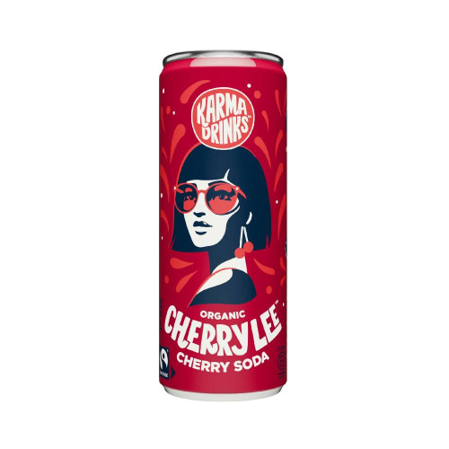 Karma Drinks Cherry Lee Cherry Soda Can 250ml