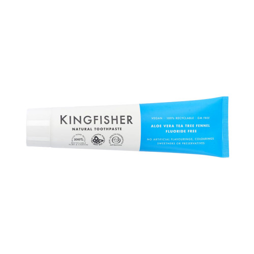 Kingfisher Natural Toothpaste Aloe Vera, Tea Tree, Fennel Fluoride Free 100ml