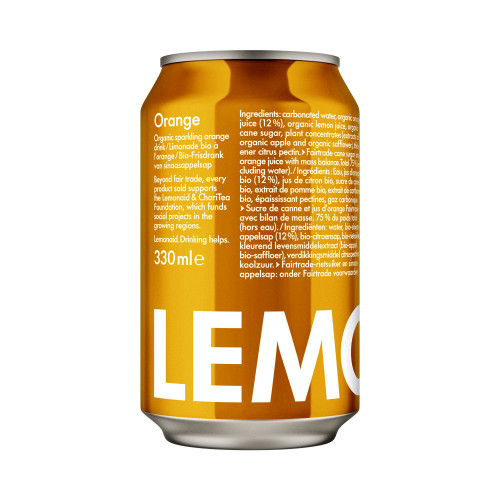 Lemonaid Organic Orange Orangeade Can 330ml