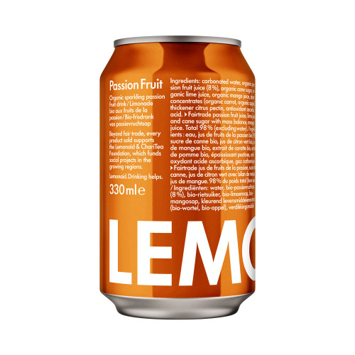 Lemonaid Organic Passion Fruit Fruitade Can 330ml
