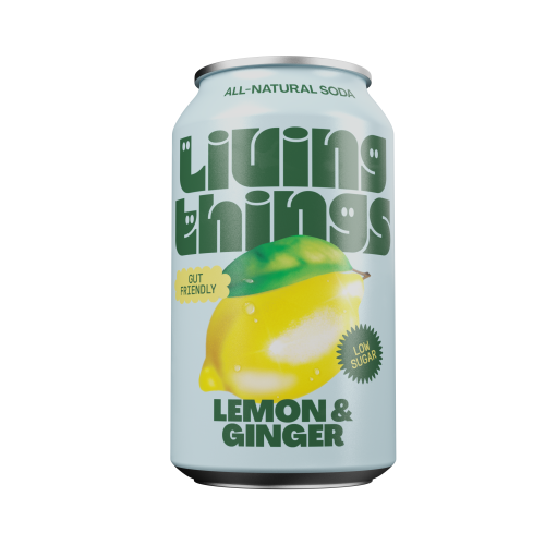 Living Things Lemon & Ginger Soda