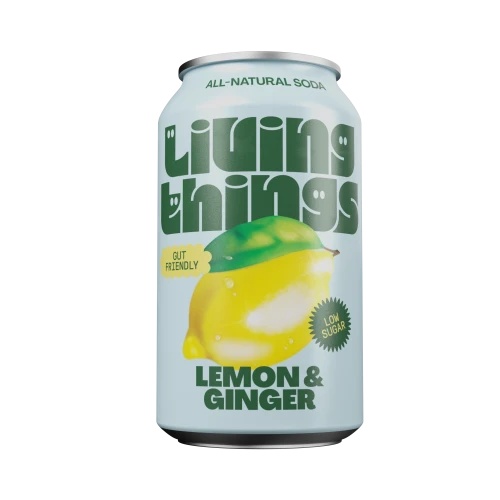 Living Things Lemon & Ginger Soda