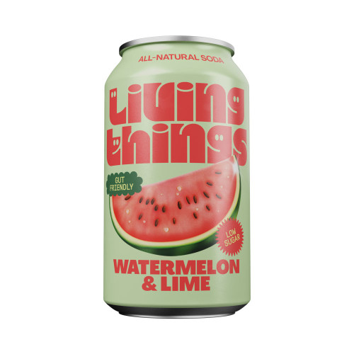 Living Things Watermelon & Lime Soda 330ml