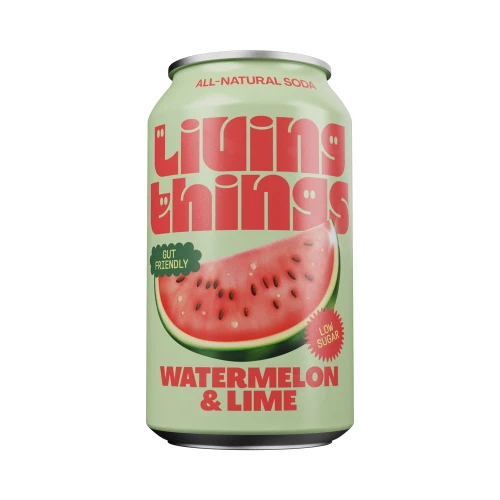 Living Things Watermelon & Lime Soda 330ml