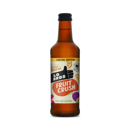 Lo Bros Fruit Crush Organic Kombucha 330ml