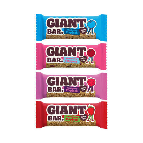 Ma Baker Mixed Case Giant Berry Flapjack Bars 90g