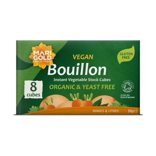 Marigold Vegan Bouillon Instant Vegetable Stock Cubes Organic 8 Cubes