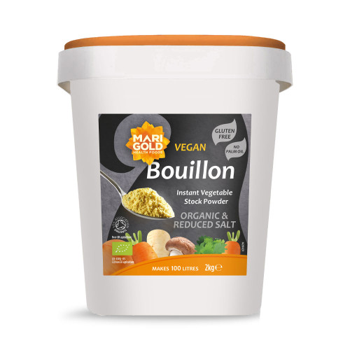 Marigold Vegan Bouillon Instant Vegetable Stock Powder Organic & Reduced Salt 2kg