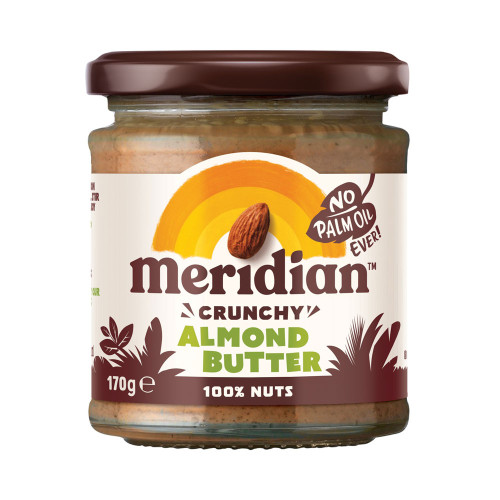 Meridian Crunchy Almond Butter 100% Nuts 170g