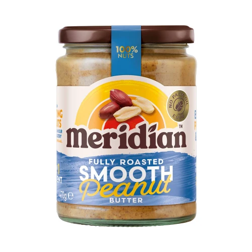 Meridian Fully Roasted Smooth Peanut Butter 470g