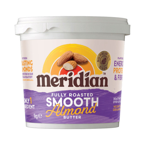 Meridian Almond Butter Smooth 100% Nuts without Salt 1kg
