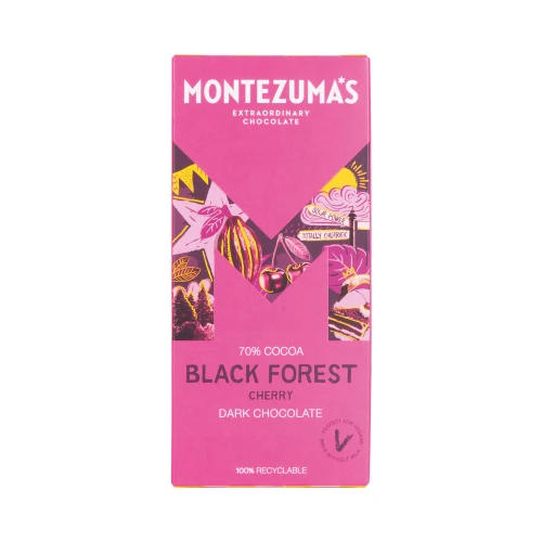 Montezuma's Black Forest Cherry Dark Chocolate 90g