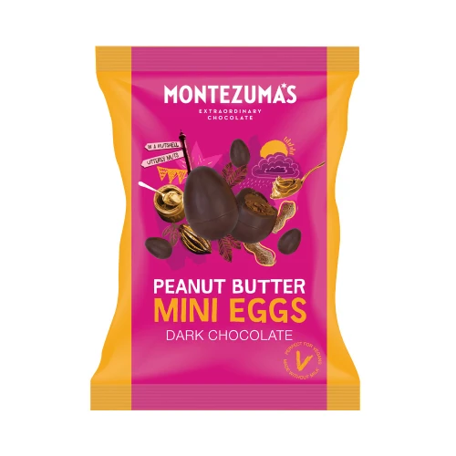 Montezumas Dark Chocolate Peanut Butter Mini Eggs 