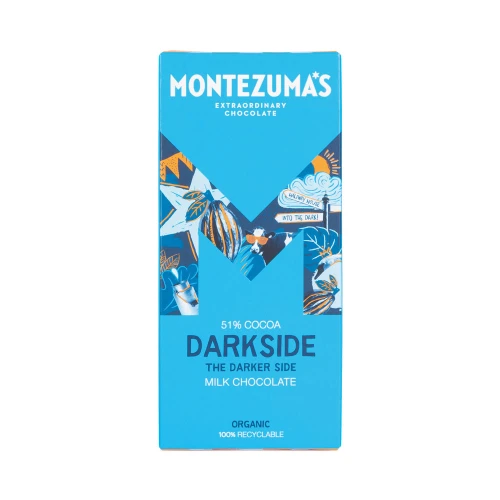 Montezuma's Darkside Organic Milk Chocolate 90g